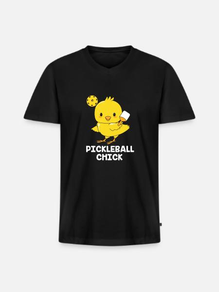 Pickleball Pickleball Pickleball - Men's Premium Organic T-shirt with V-neck - black