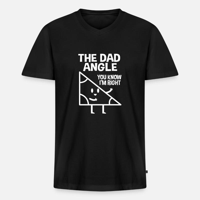 Mathematik - Männer Premium Bio T-Shirt mit V-Ausschnitt - Schwarz