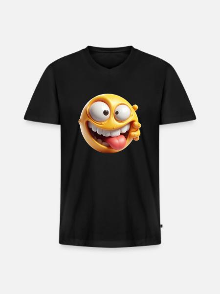 XXXIX - Männer Premium Bio T-Shirt mit V-Ausschnitt - Schwarz