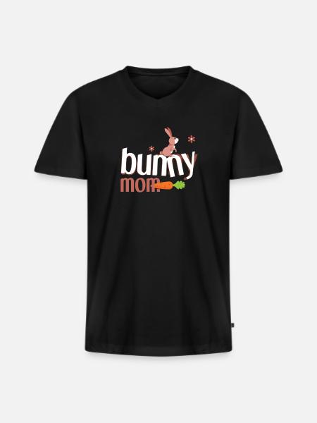 Mama - Männer Premium Bio T-Shirt mit V-Ausschnitt - Schwarz