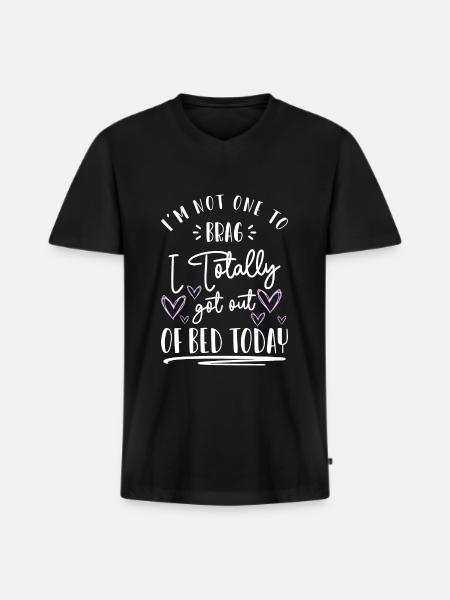 Sleep, slumber, relaxation, rest - Men's Premium Organic T-shirt with V-neck - black