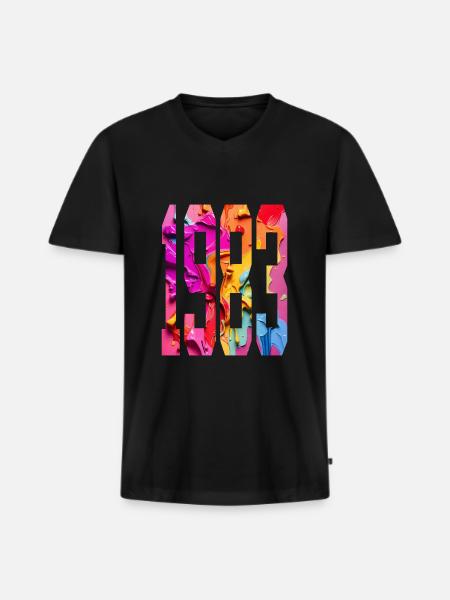 BUNT 43RD BIRTHDAY 1983 - Men's Premium Organic T-shirt with V-neck - black