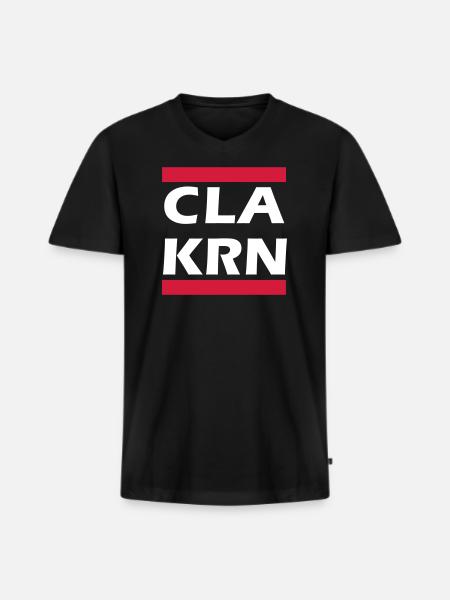 CLA KRN - T-shirt encolure en V Premium bio Homme - noir
