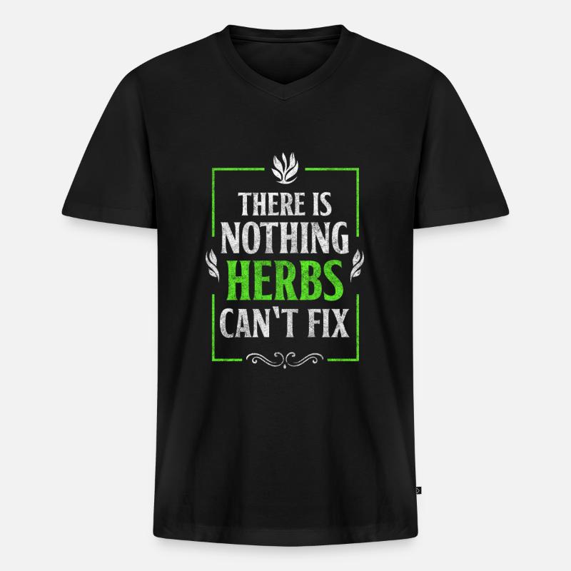 Potion Druide Heilpraktiker - Männer Premium Bio T-Shirt mit V-Ausschnitt - Schwarz