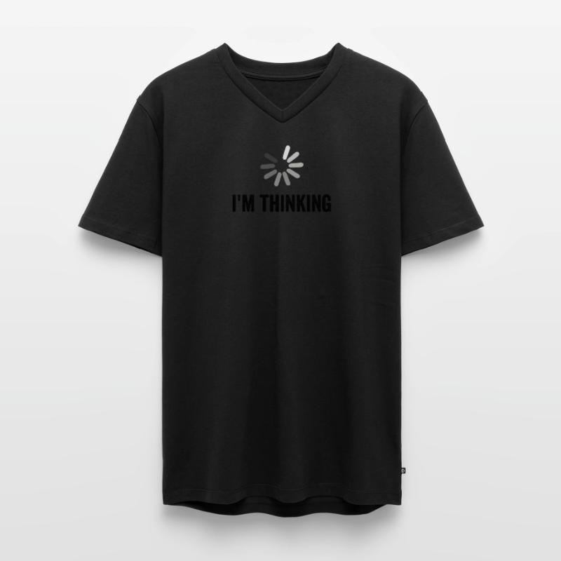 Funny Programmer Developer Code Humor Quote Men's Premium Organic T-shirt with V-neck