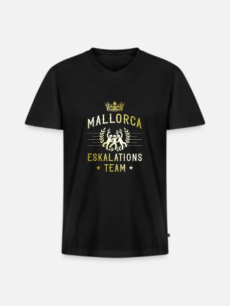 Mallorca Escalation - Men's Premium Organic T-shirt with V-neck - black