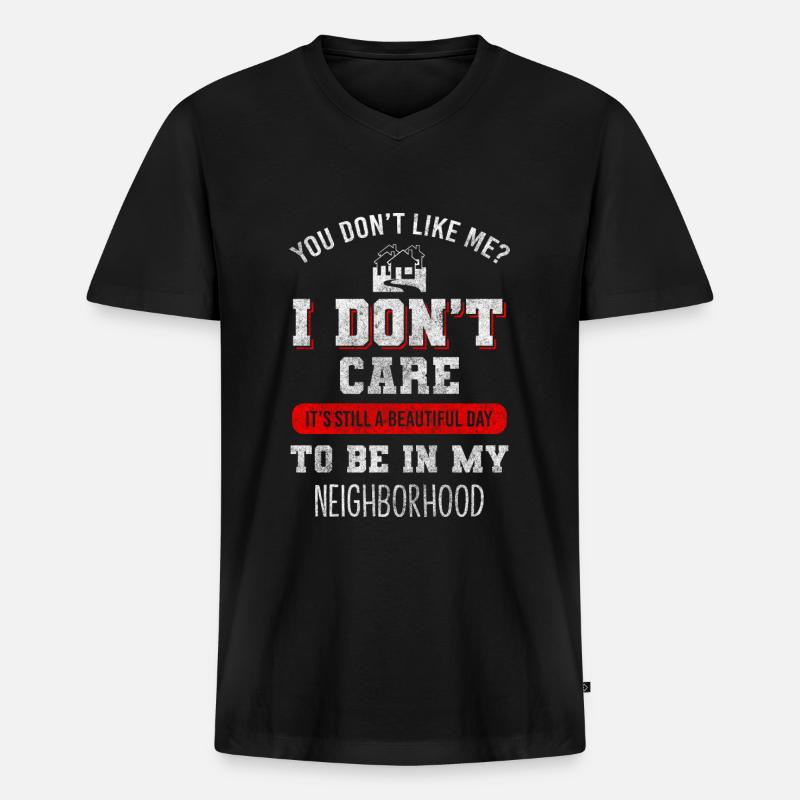 Nachbarn Humor Alkohol Einweihungsfeier - Männer Premium Bio T-Shirt mit V-Ausschnitt - Schwarz