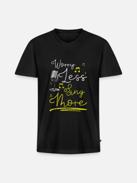 Street Musicians, Arts, Entertainment, Musical - Men's Premium Organic T-shirt with V-neck - black