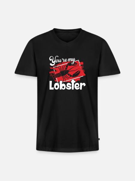 Lobster You're My Lobster - Men's Premium Organic T-shirt with V-neck - black