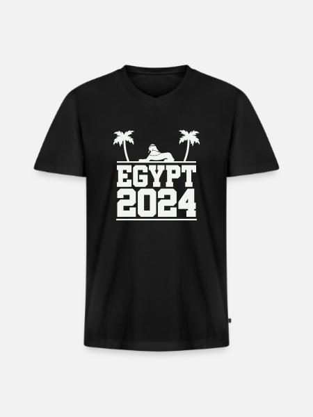 Egypt 2024 - Men's Premium Organic T-shirt with V-neck - black