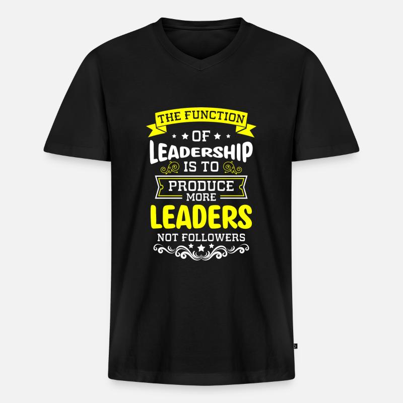 Chef Teambuilding Firma Kollege - Männer Premium Bio T-Shirt mit V-Ausschnitt - Schwarz