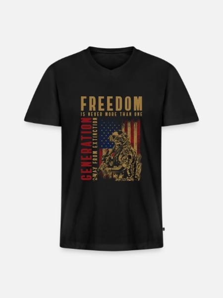 Krieg Panzer Frieden Luftwaffe - Männer Premium Bio T-Shirt mit V-Ausschnitt - Schwarz
