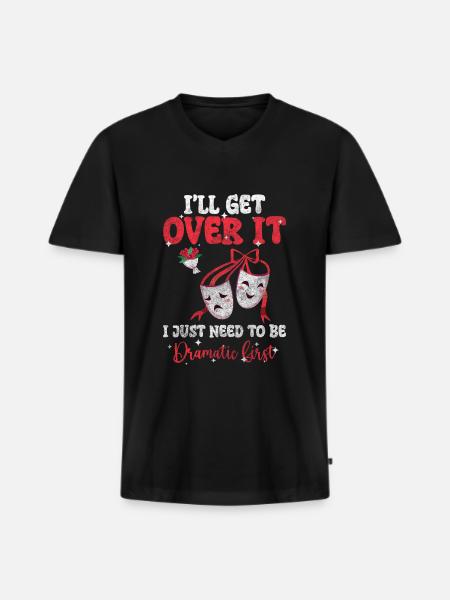 Drama Theatre Female Problems - Men's Premium Organic T-shirt with V-neck - black