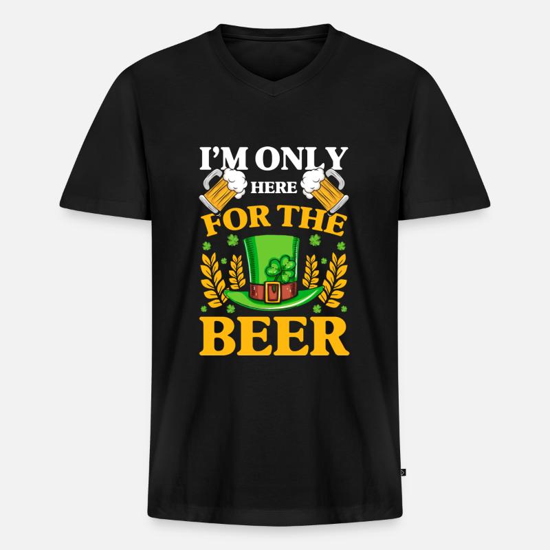 Irisch Dublin Reise Celtic - Männer Premium Bio T-Shirt mit V-Ausschnitt - Schwarz