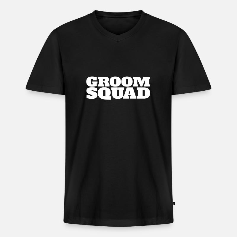 Junggesellenabschied - Männer Premium Bio T-Shirt mit V-Ausschnitt - Schwarz