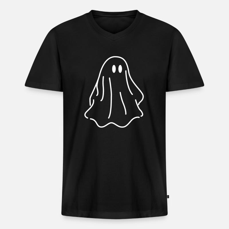 Geist - Männer Premium Bio T-Shirt mit V-Ausschnitt - Schwarz