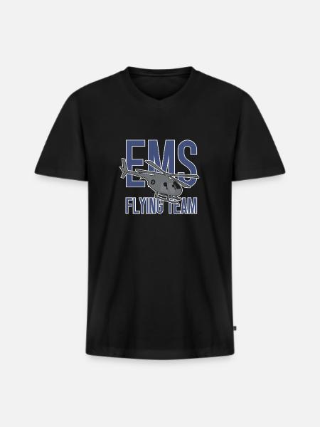 Helicopter Helicopter Pilot Helicopter - Men's Premium Organic T-shirt with V-neck - black