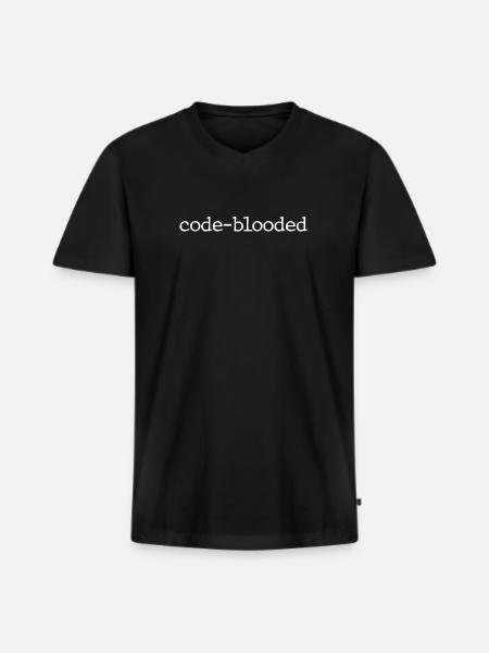 Programmer Coder Software Developer - Men's Premium Organic T-shirt with V-neck - black