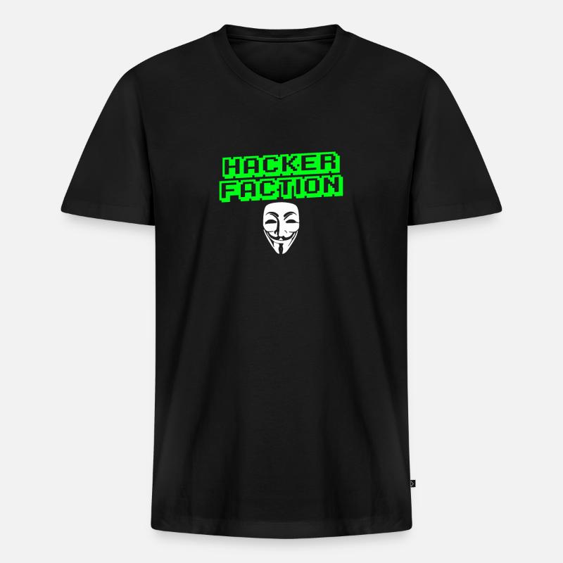 Programmierer Coder Software Entwickler - Männer Premium Bio T-Shirt mit V-Ausschnitt - Schwarz