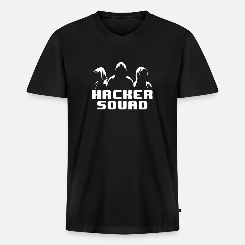 Programmierer Coder Software Entwickler - Männer Premium Bio T-Shirt mit V-Ausschnitt - Schwarz