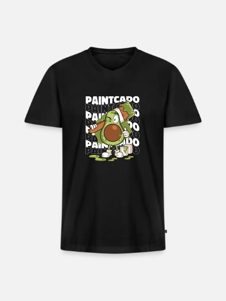 Painter Varnisher Journeyman Master Painter - Men's Premium Organic T-shirt with V-neck - black