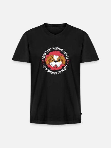 Beijing Funny - Men's Premium Organic T-shirt with V-neck - black