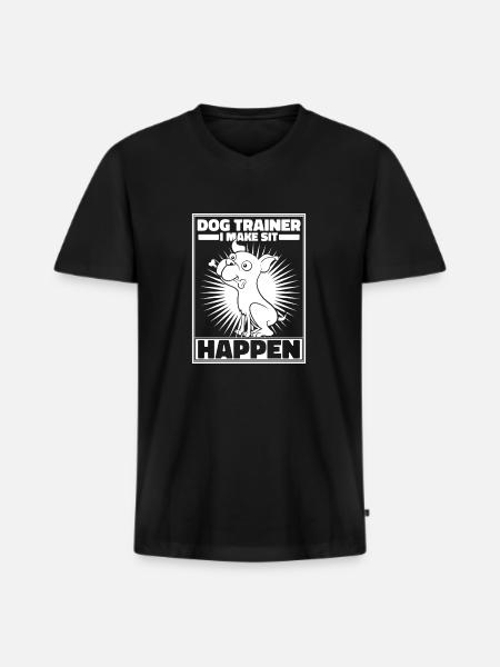 Dog Trainer Dog Trainer - Men's Premium Organic T-shirt with V-neck - black