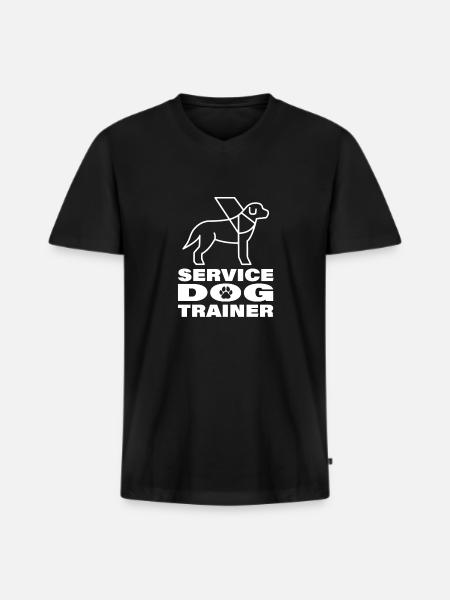 Dog trainer Dog trainer - Men's Premium Organic T-shirt with V-neck - black