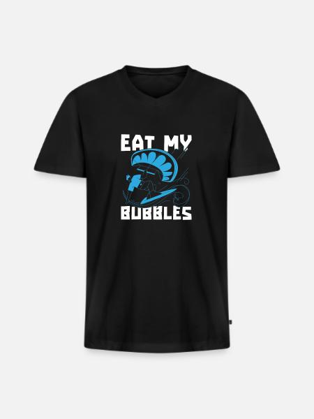 Kitesurfer Kitesurfen Kiten Kitesurfing - Men's Premium Organic T-shirt with V-neck - black
