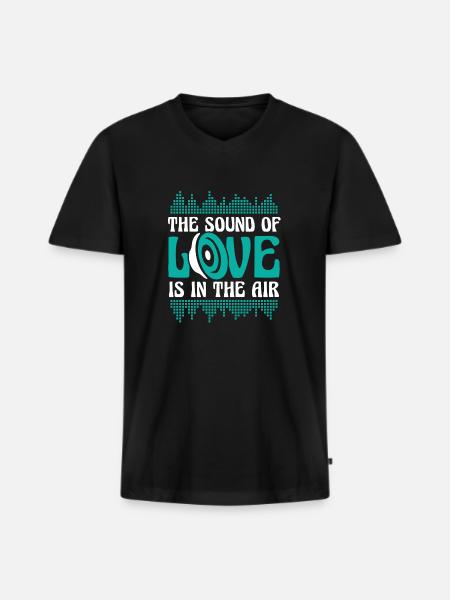 Sound Engineer Sound Engineer Husband - Men's Premium Organic T-shirt with V-neck - black