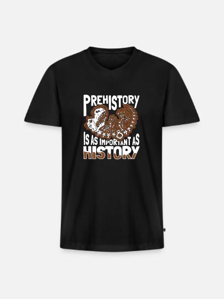 Dinosaur Adult dinosaur - Men's Premium Organic T-shirt with V-neck - black