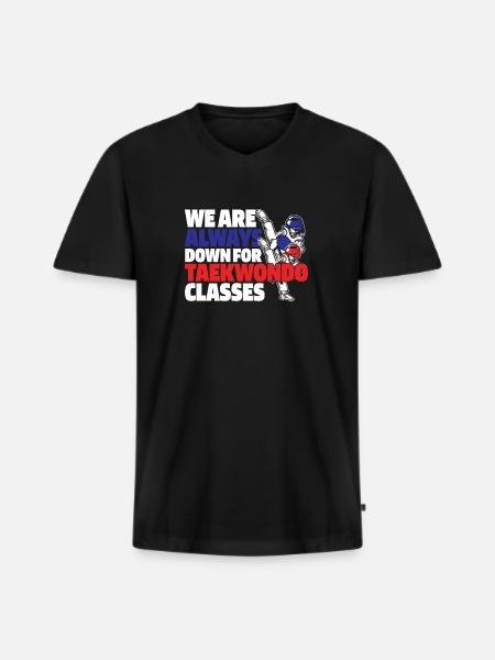 Taekwondo - Men's Premium Organic T-shirt with V-neck - black