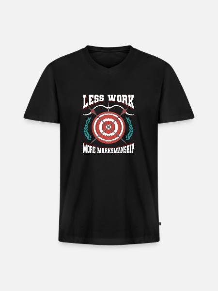 Archery Archery Archer Target - Men's Premium Organic T-shirt with V-neck - black