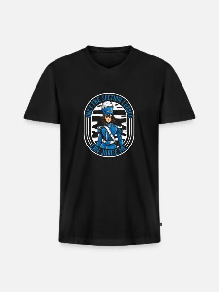 Fan train marching band - Men's Premium Organic T-shirt with V-neck - black