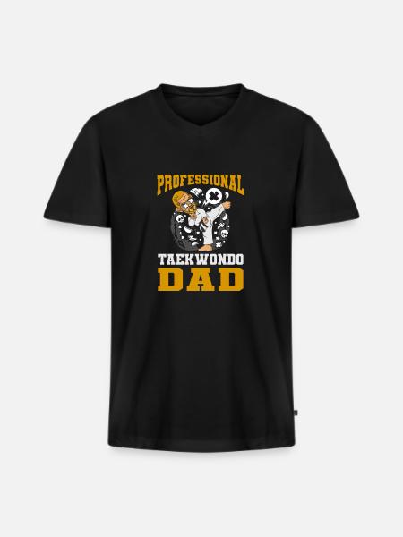 Taekwondo Father Taekwondo Father - Men's Premium Organic T-shirt with V-neck - black