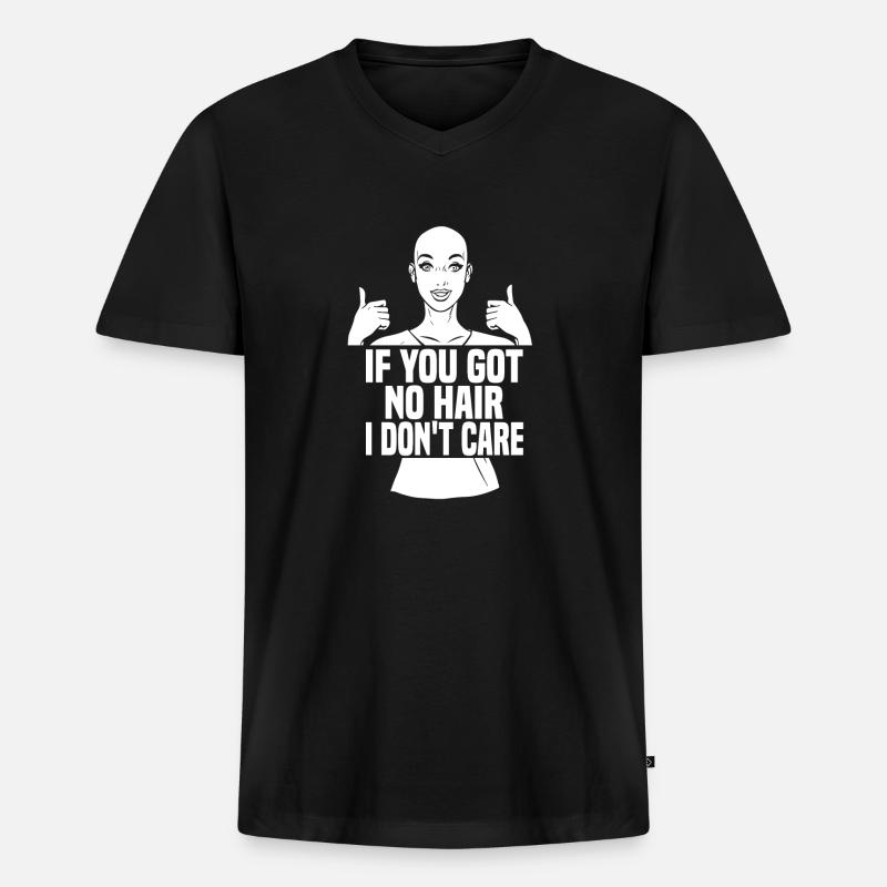 Krankenschwester Haar - Männer Premium Bio T-Shirt mit V-Ausschnitt - Schwarz