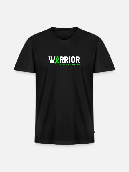 Psychology Psychologist Krieger - Men's Premium Organic T-shirt with V-neck - black