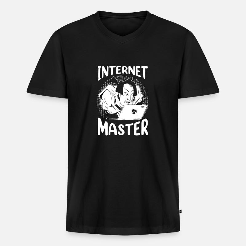 Web Developer Web Developer - Men's Premium Organic T-shirt with V-neck - black
