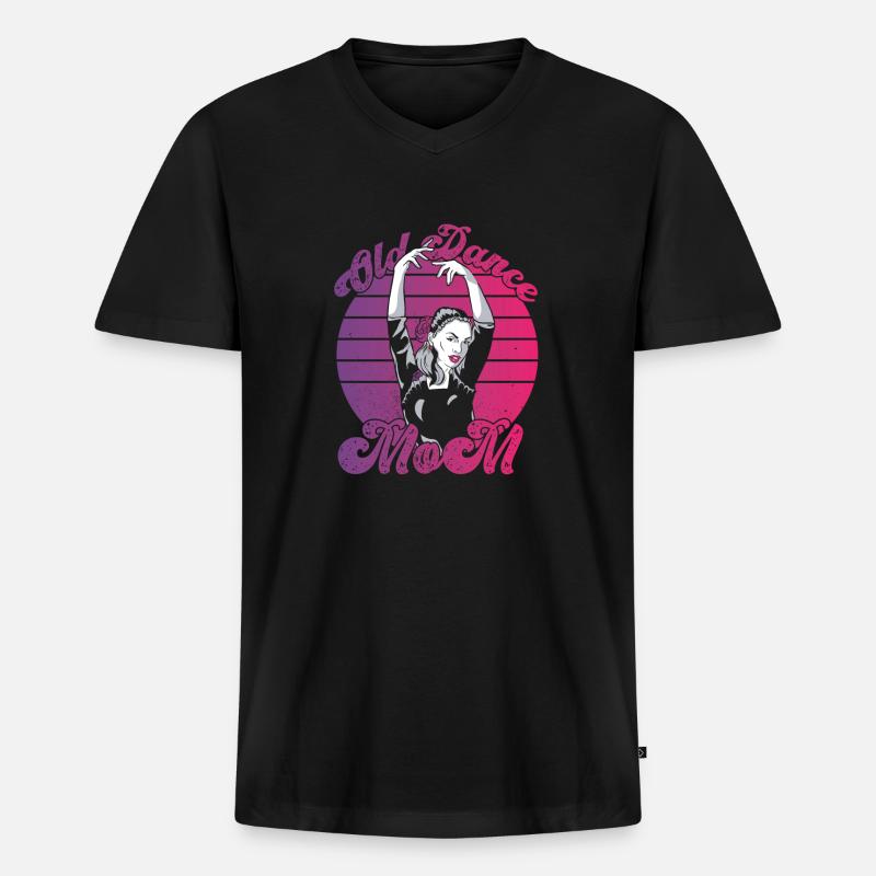 Mom Mutter Mutter Tanz Mutter - Männer Premium Bio T-Shirt mit V-Ausschnitt - Schwarz