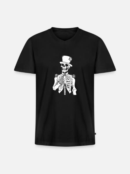 Fan Train Spielmannszug - Men's Premium Organic T-shirt with V-neck - black