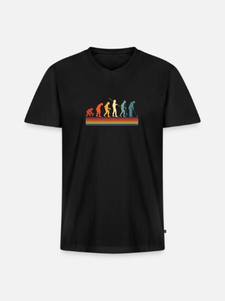 Golf Golfers Golfing - Men's Premium Organic T-shirt with V-neck - black