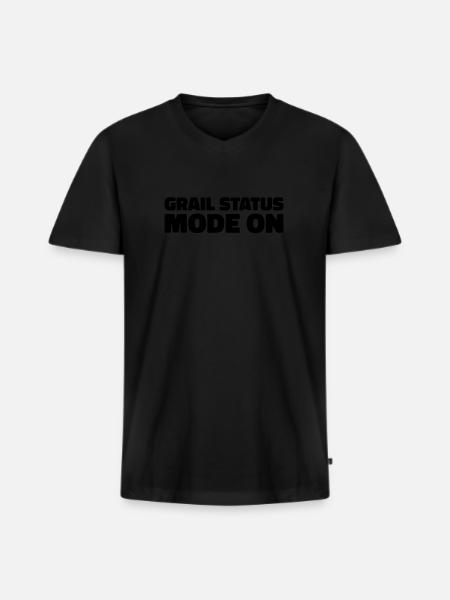 Sneakers Sneaker Head Mode On - Men's Premium Organic T-shirt with V-neck - black