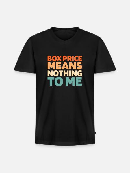 Baskets - T-shirt encolure en V Premium bio Homme - noir