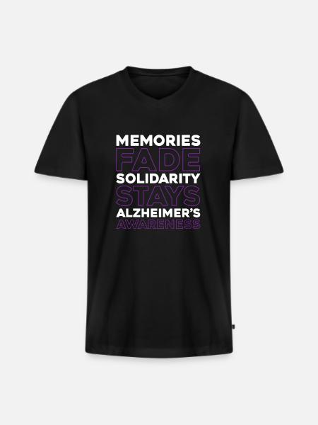 Alzheimer's Alzheimer's Support - Men's Premium Organic T-shirt with V-neck - black