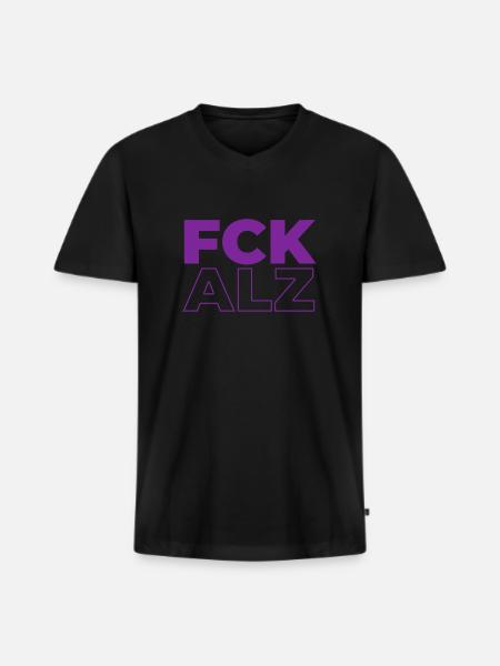 Alzheimer's - Men's Premium Organic T-shirt with V-neck - black
