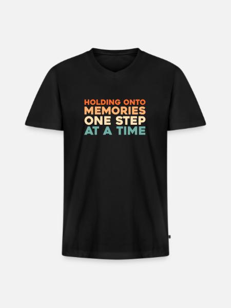 Alzheimer's Alzheimer's Support - Men's Premium Organic T-shirt with V-neck - black