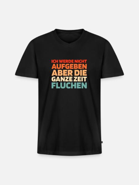 Black humor - Men's Premium Organic T-shirt with V-neck - black