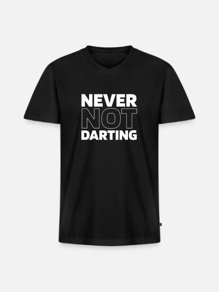 Darts Darts Player - Men's Premium Organic T-shirt with V-neck - black