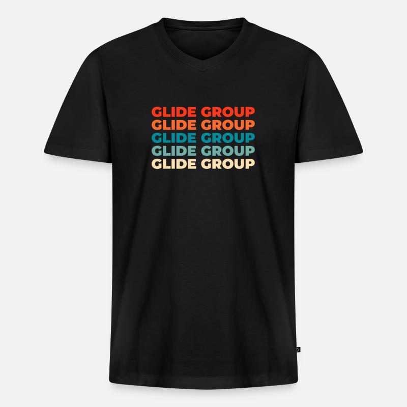 Paramotor Gleitschirmfliegen - Männer Premium Bio T-Shirt mit V-Ausschnitt - Schwarz