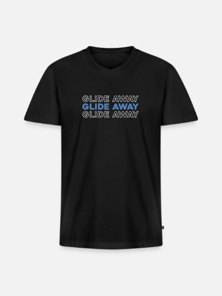 Paramotor Gleitschirmfliegen - Männer Premium Bio T-Shirt mit V-Ausschnitt - Schwarz